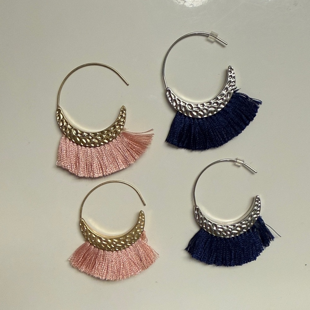 Tassel Hoop Earrings
